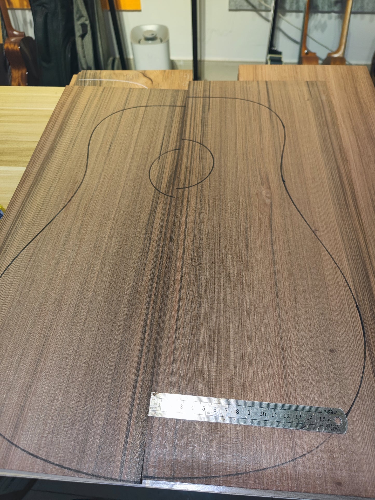 Darker sinker redwood guitar top set #1