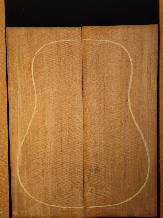 #A2 Master Grade Curly honduran mahogany guitar backs&sides set