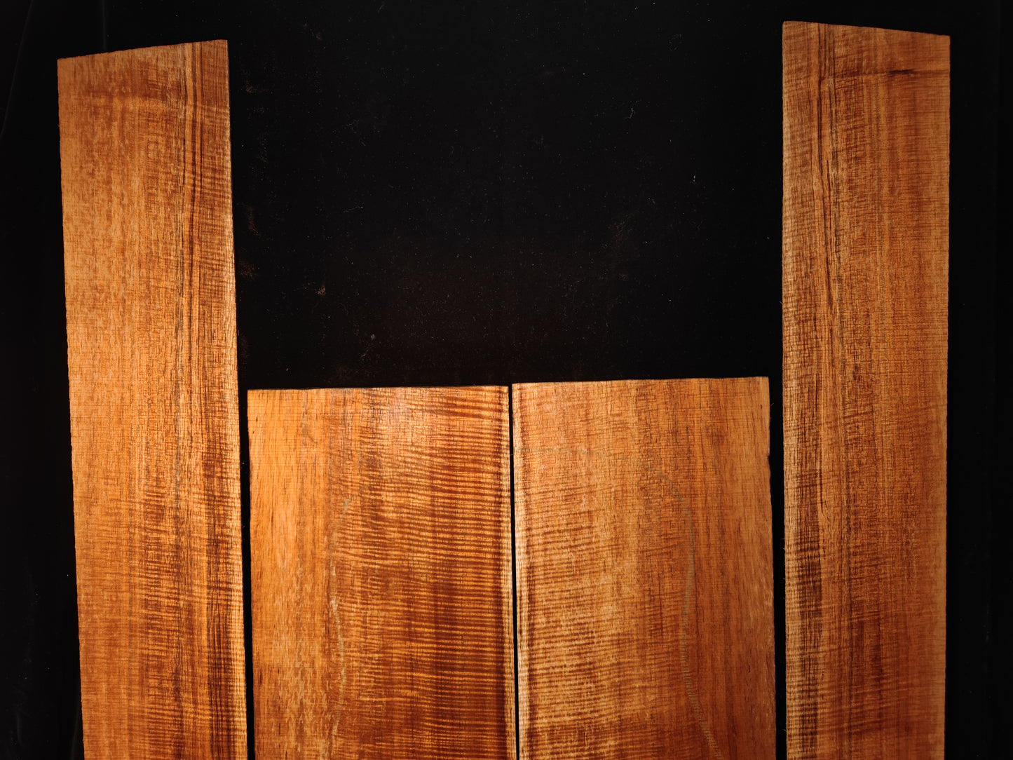 5A Grade Curly Hawaiian Koa guitar backs&sides set