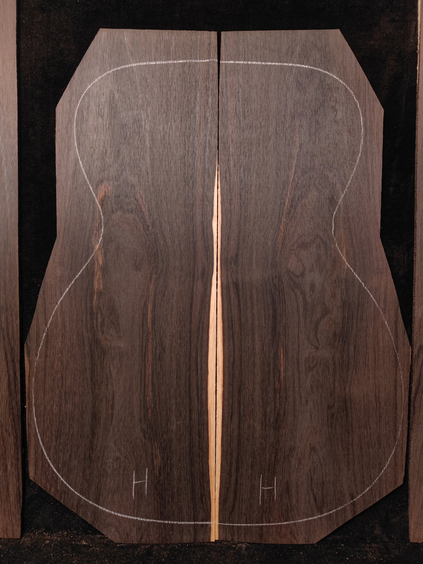 #H Brazilian rosewood guitar backs&sides set with CITES