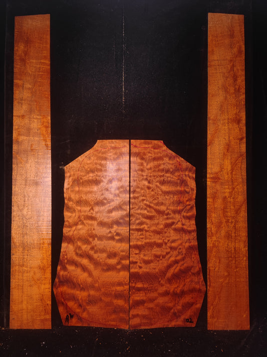 #02 THE TREE honduran mahogany guitar backs&sides set