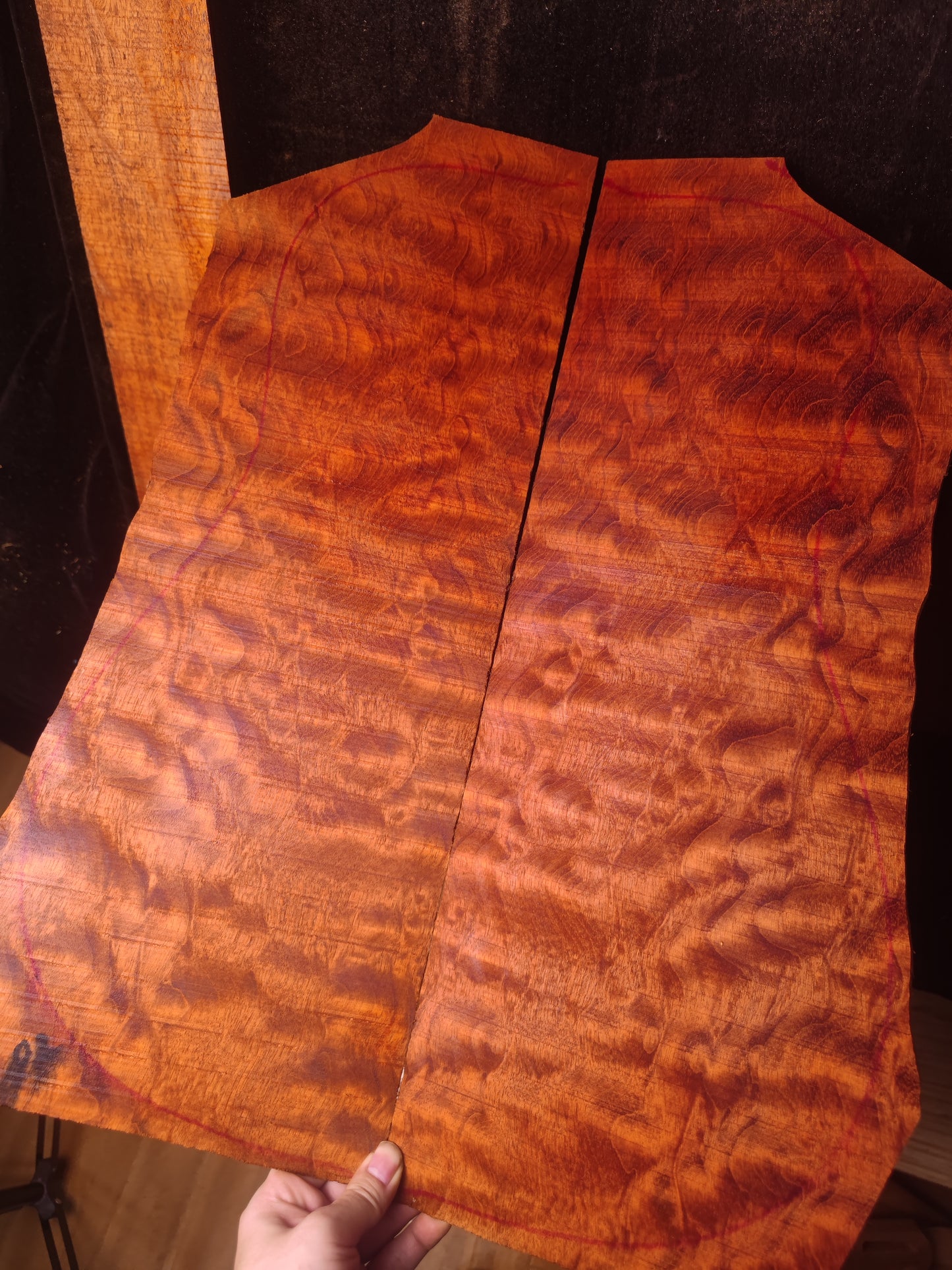 #02 THE TREE honduran mahogany guitar backs&sides set