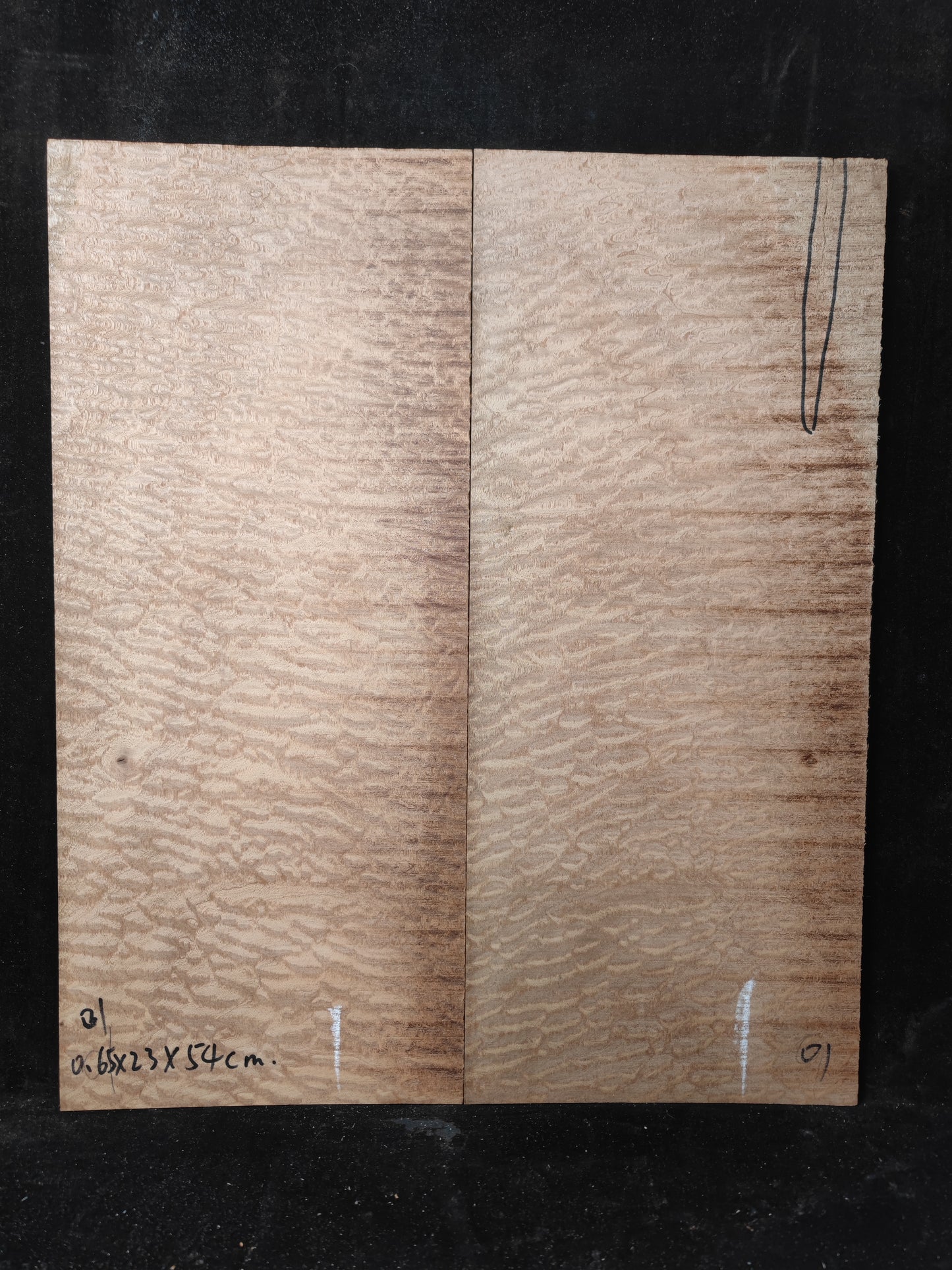 Quilted sapele electric guitar droptop set #01