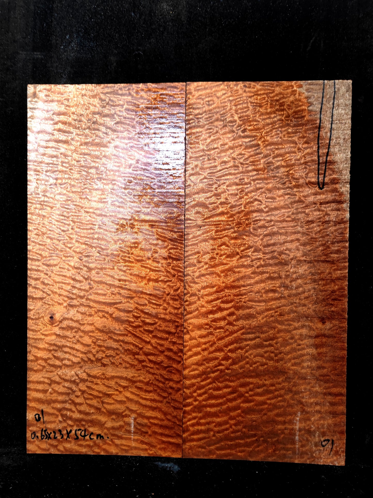Quilted sapele electric guitar droptop set #01