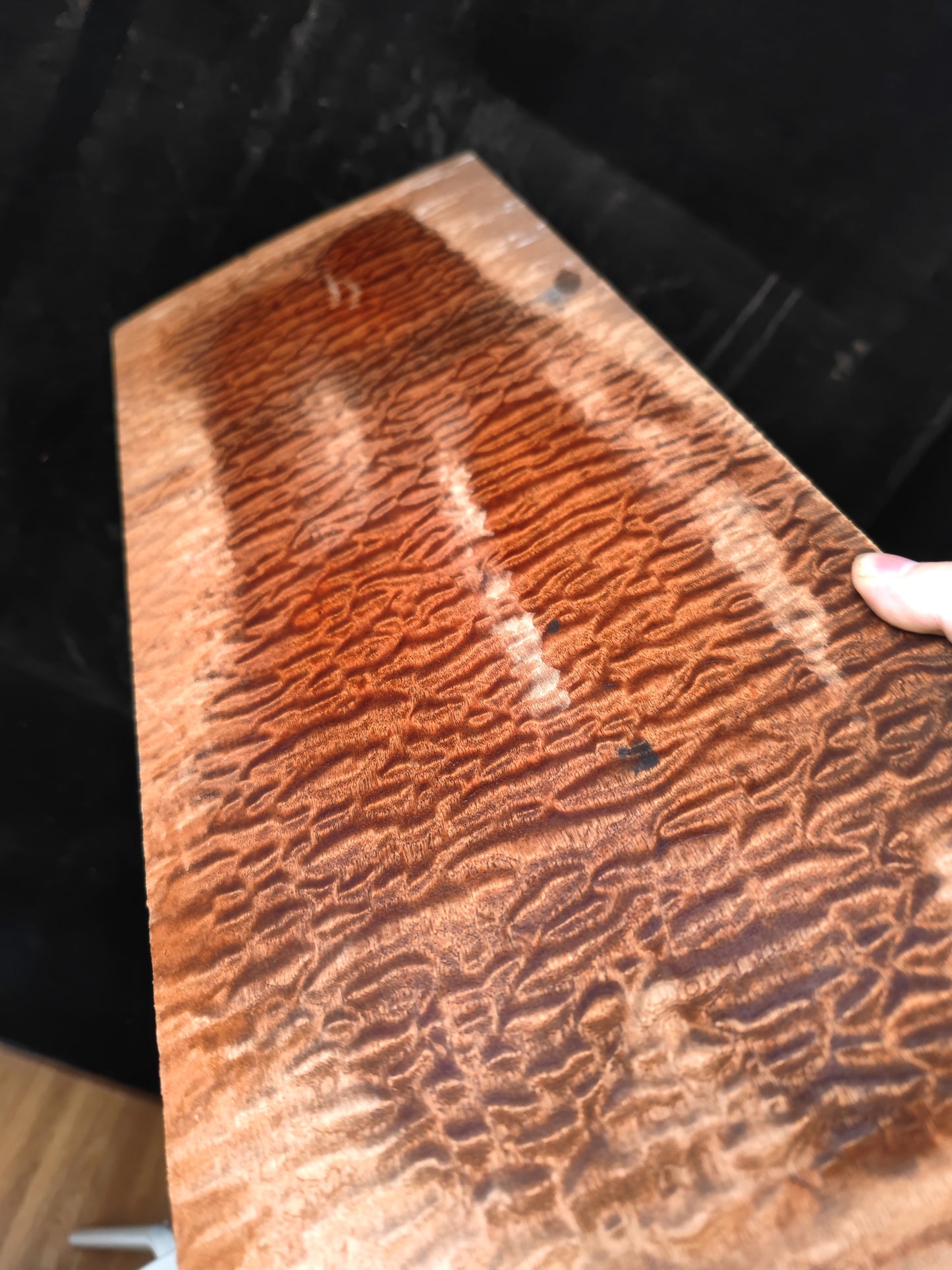 Quilted sapele electric guitar droptop set #4