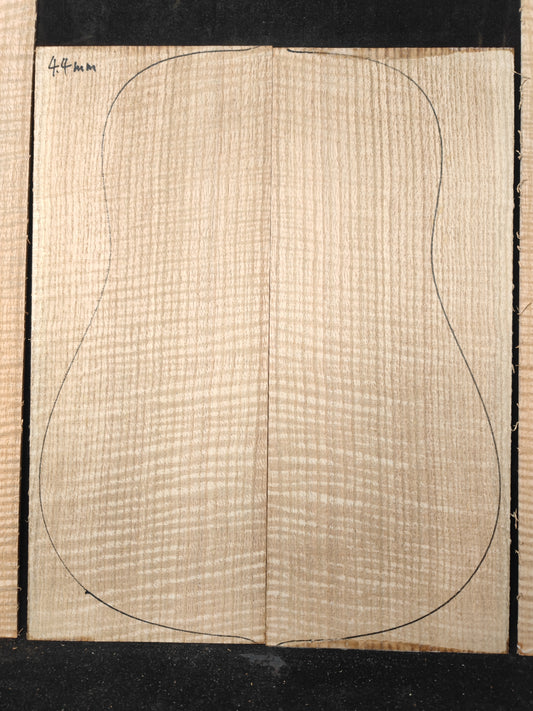 Curly Red Oka guitar Back&sides set