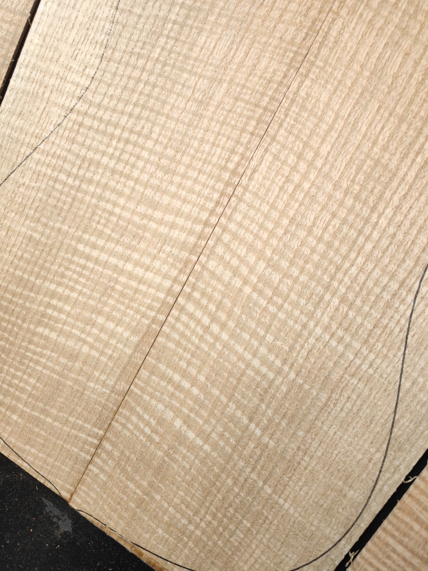 Curly Red Oka guitar Back&sides set