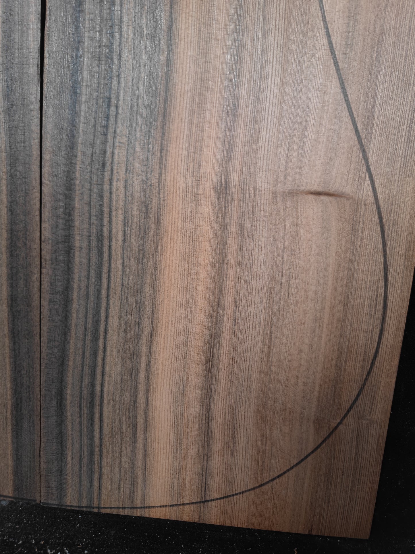 Darker sinker redwood guitar top set #2