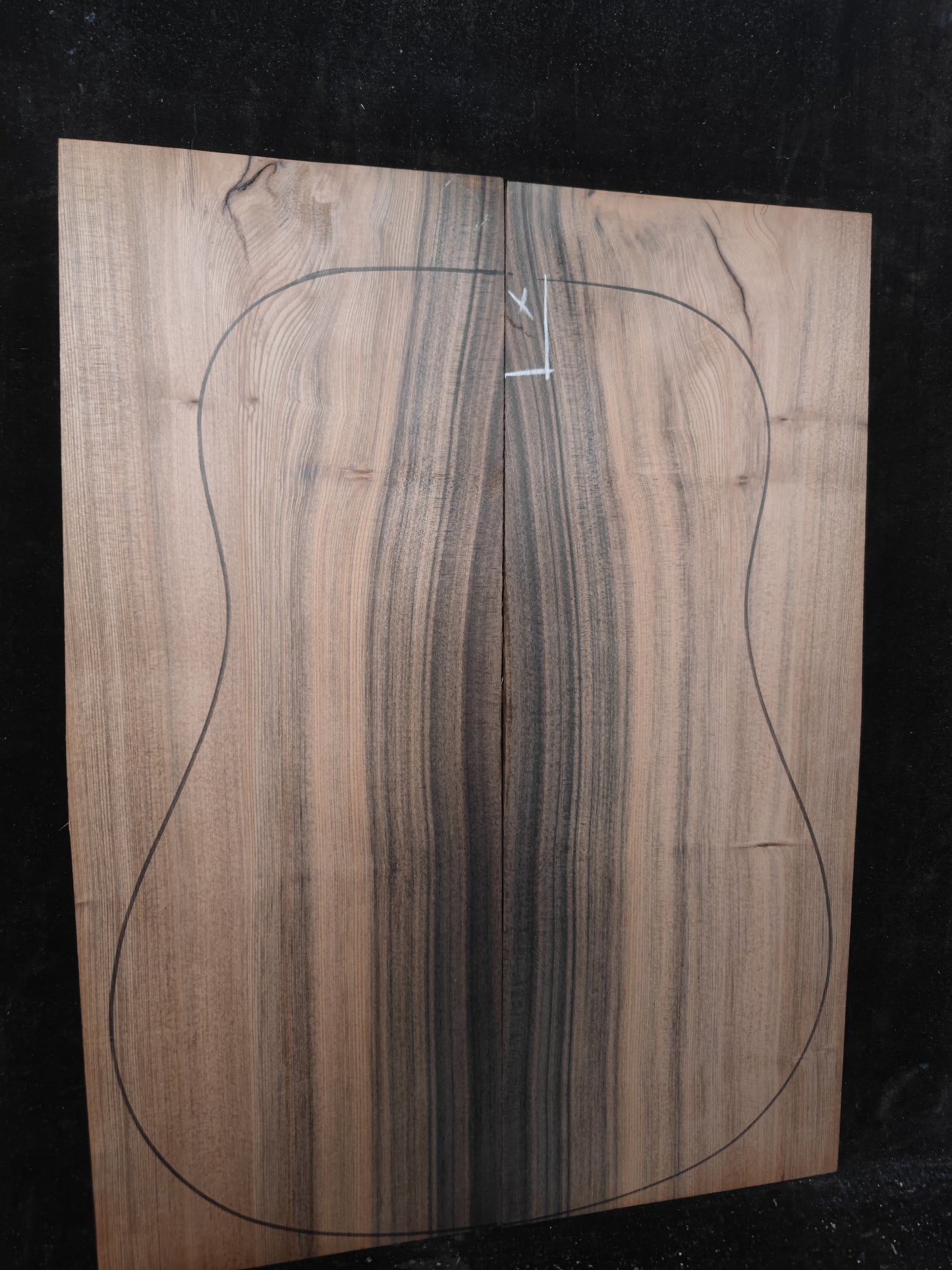 Darker sinker redwood guitar top set #2
