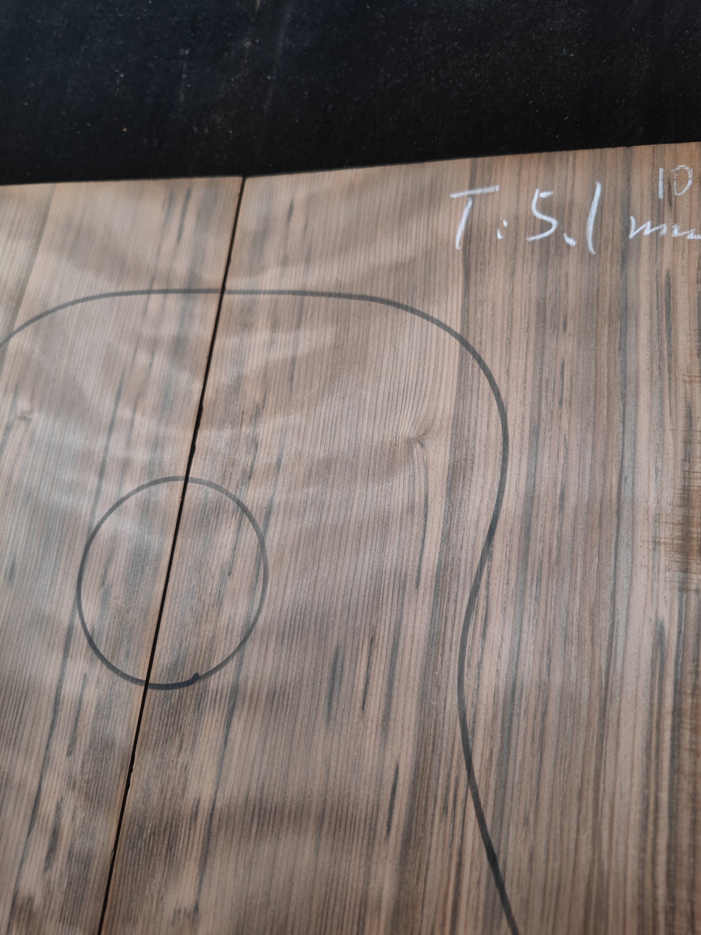 Curly ancient sinker redwood guitar top set #10