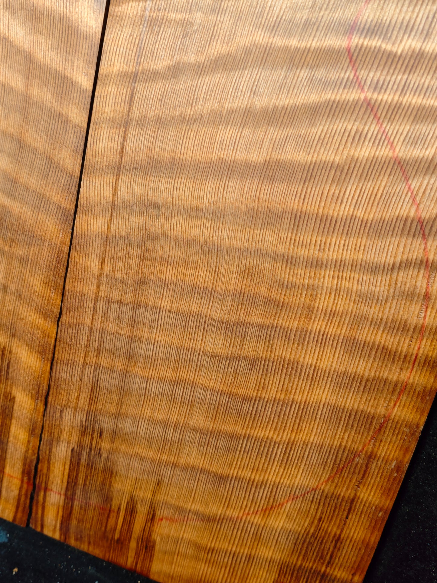 curly redwood guitar top set #T3