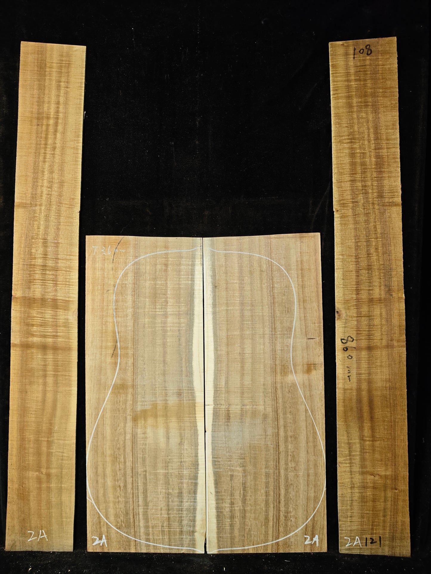 Asian acacia guitar backs&sides set #2