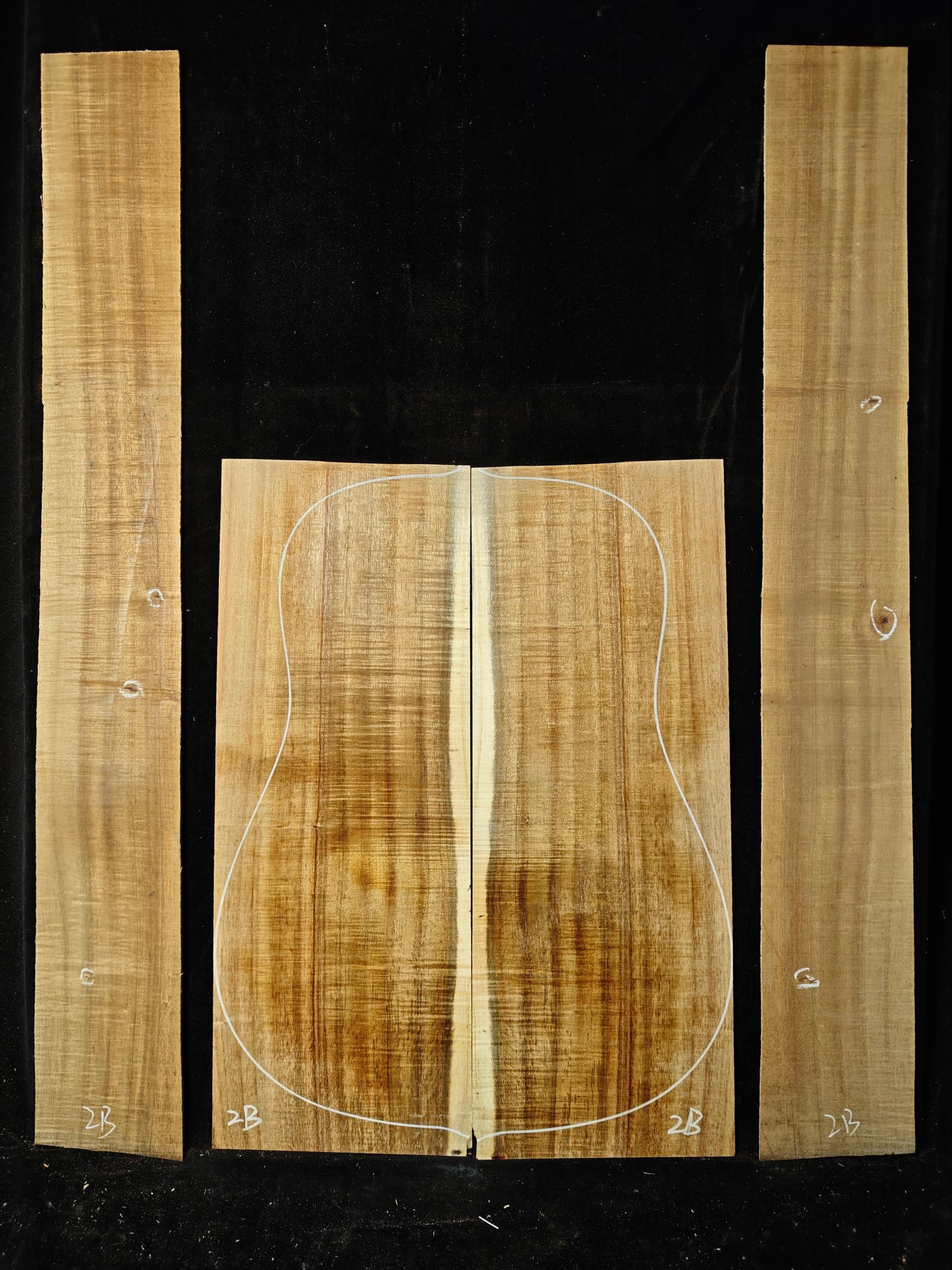 Asian acacia guitar backs&sides set #2