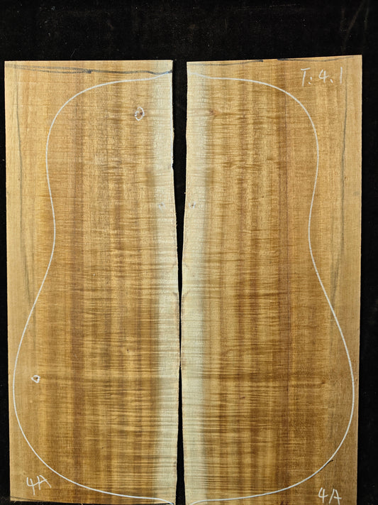 Asian acacia guitar back or top set #4