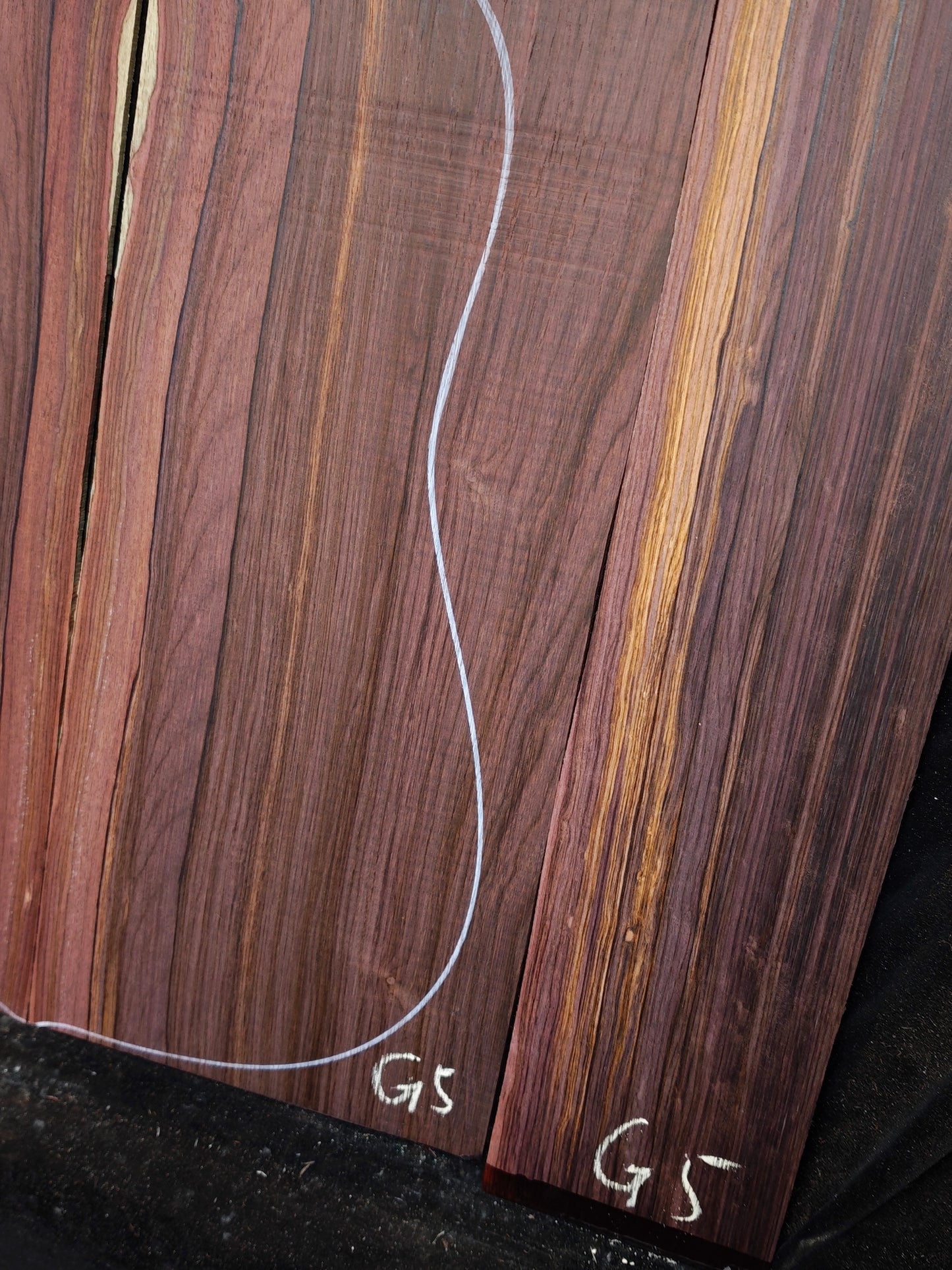 G5 Striped Guatemalan Rosewood back&sides guitar set
