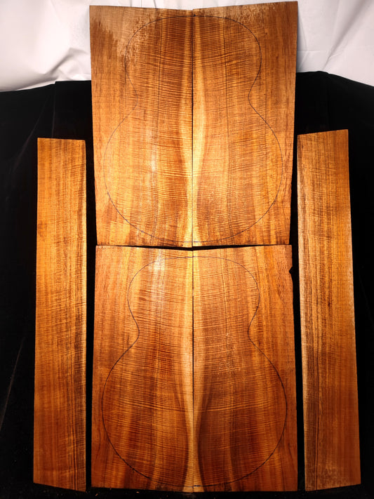 Jumbo Master Grade Hawaiian Koa guitar backs&sides set