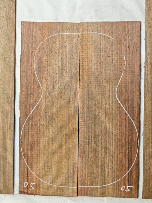 Malaysian blackwood tenor ukulele back & sides set