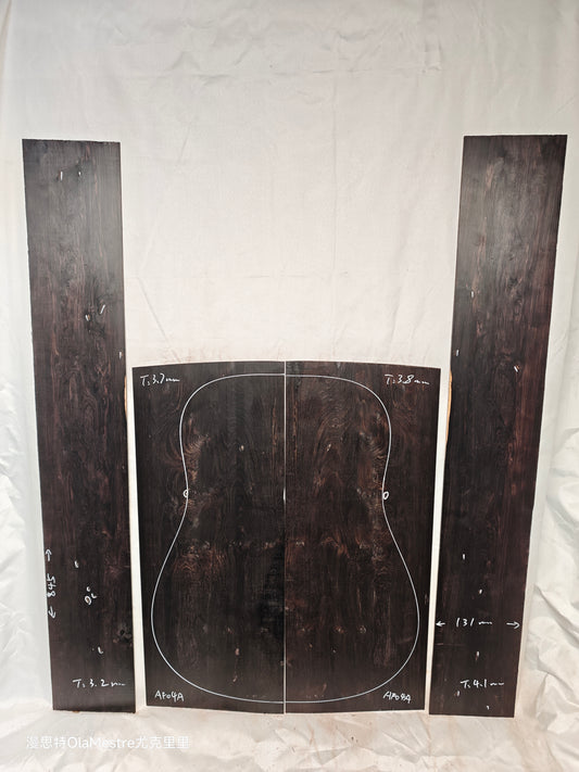 #04 african blackwood back&sides guitar set