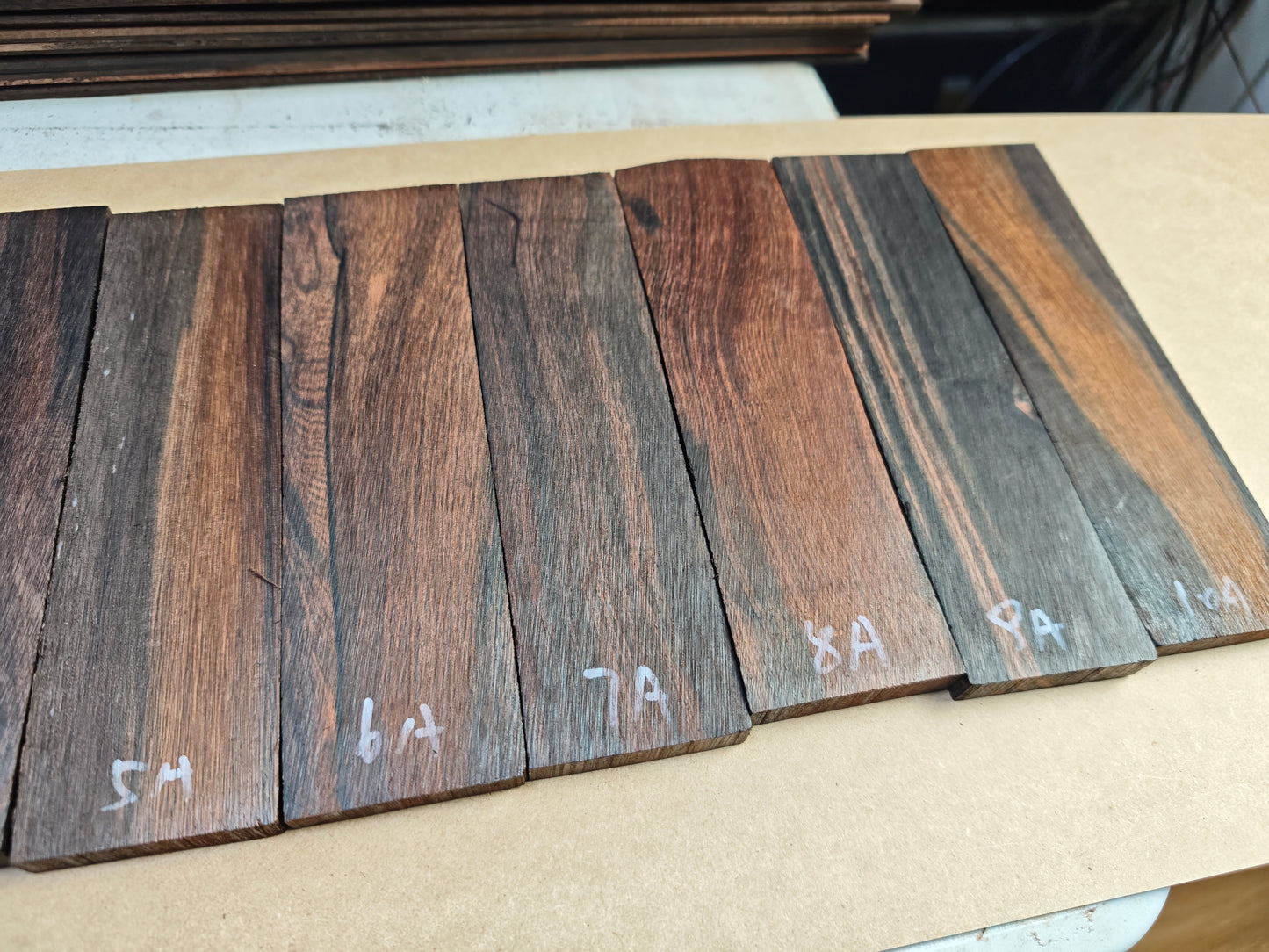 Brazilian Rosewood Guitar Bridge Blanks