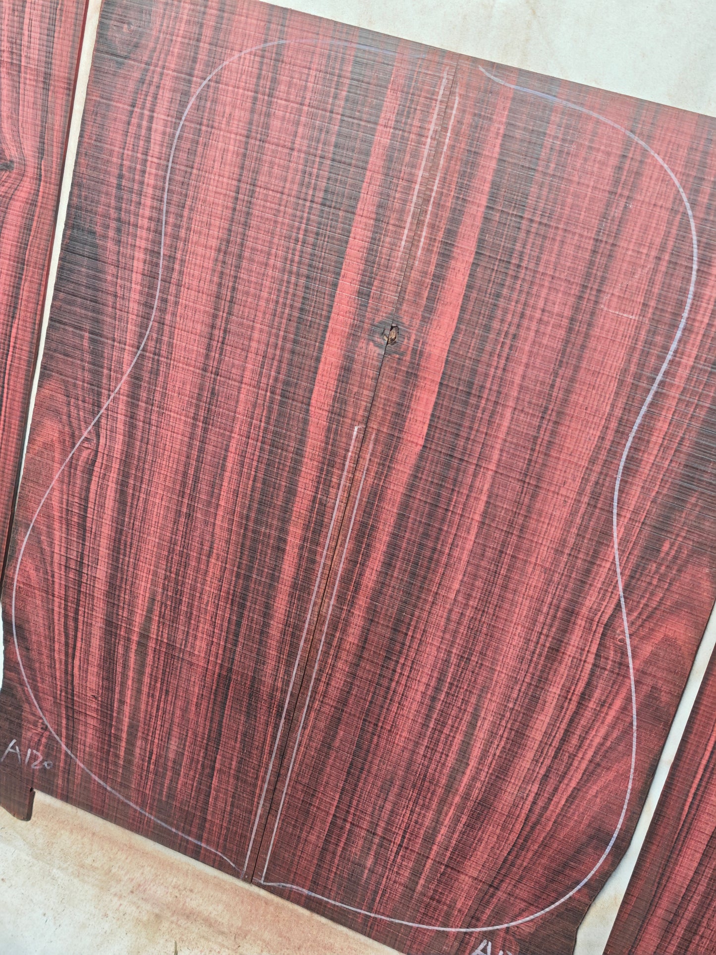 MA Quartersawn Bois de Rose madagascar rosewood back&sides guitar set A120