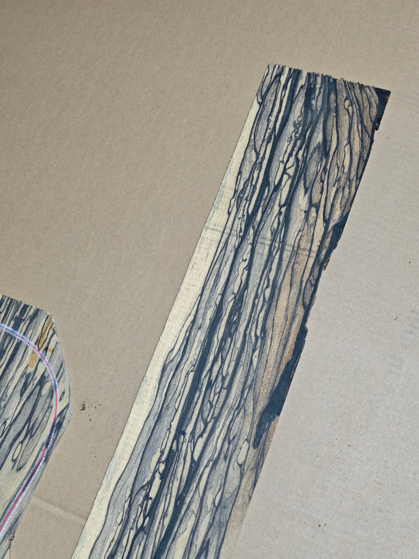 black and white ebony back&sides acoustic guitar set