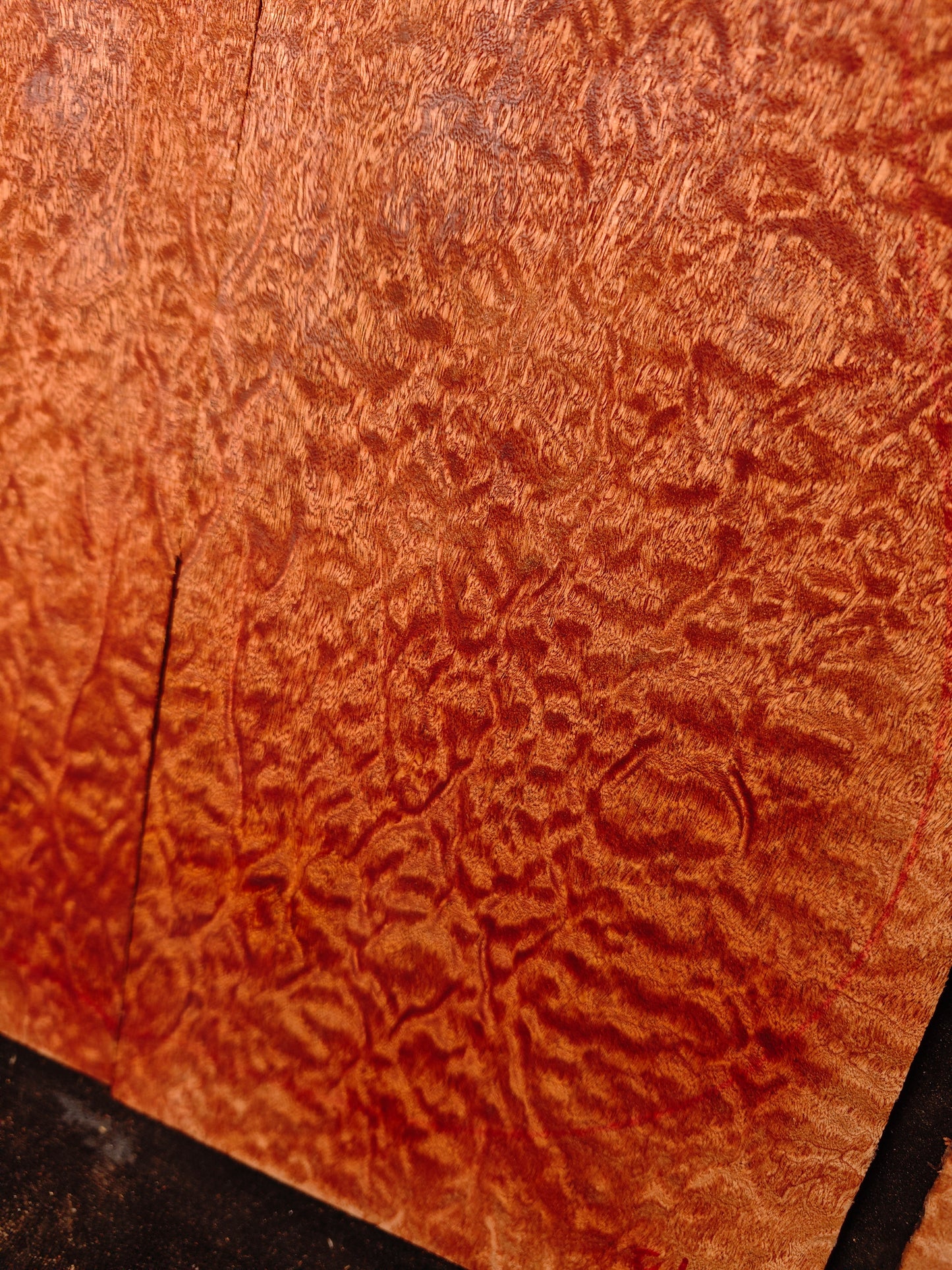 Quilted sapele acoustic guitar back &sides set