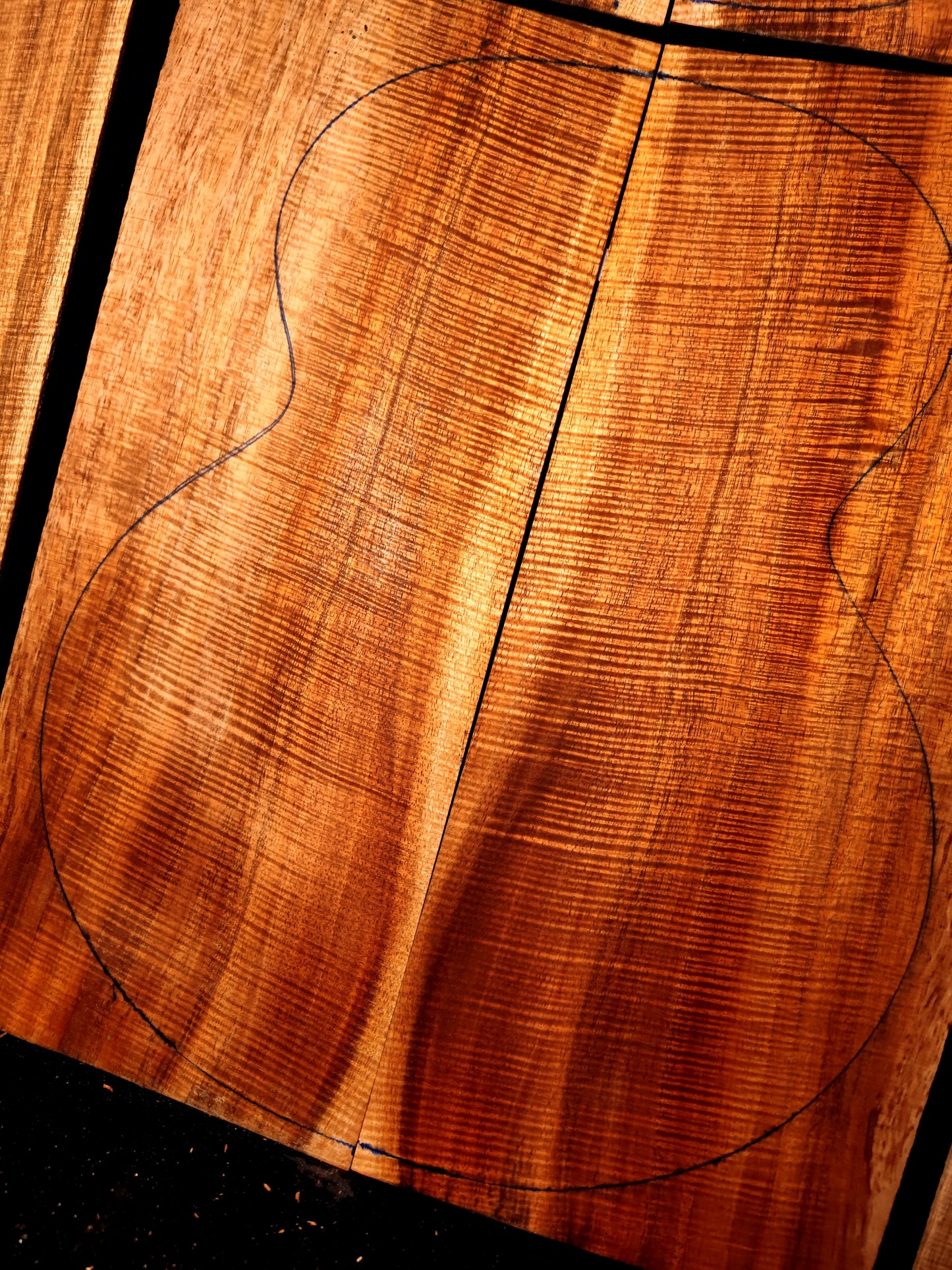Jumbo Master Grade Hawaiian Koa guitar backs&sides set