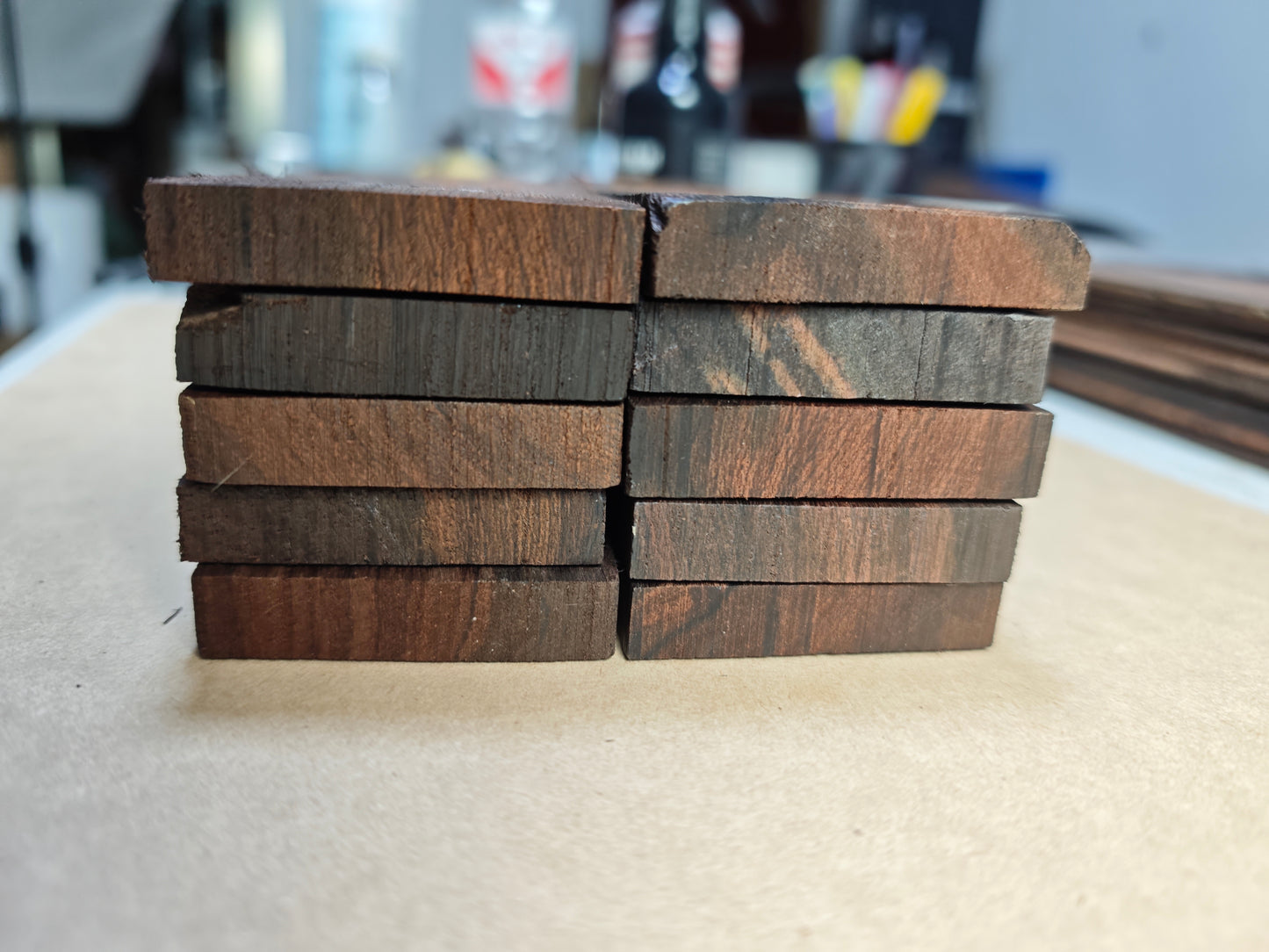 Brazilian Rosewood Guitar Bridge Blanks