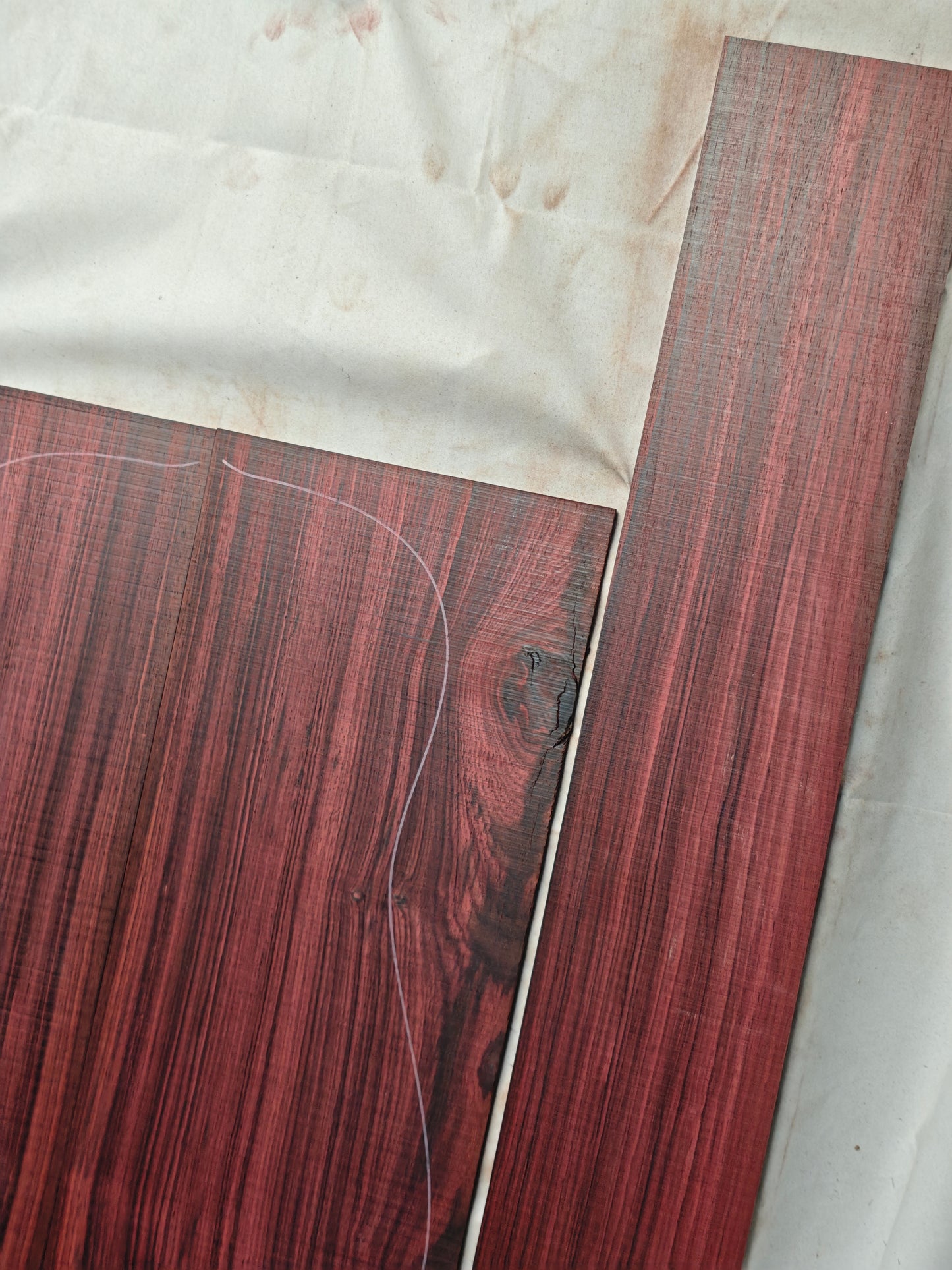 MA Quartersawn Bois de Rose madagascar rosewood back&sides guitar set A101