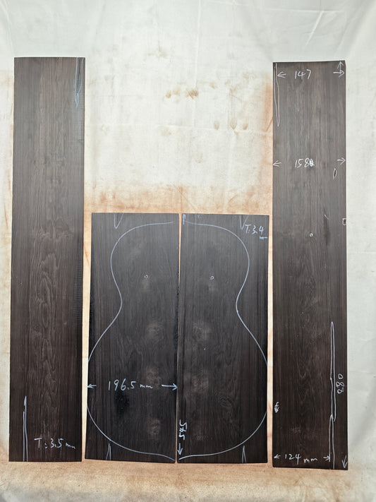 african blackwood back&sides guitar set