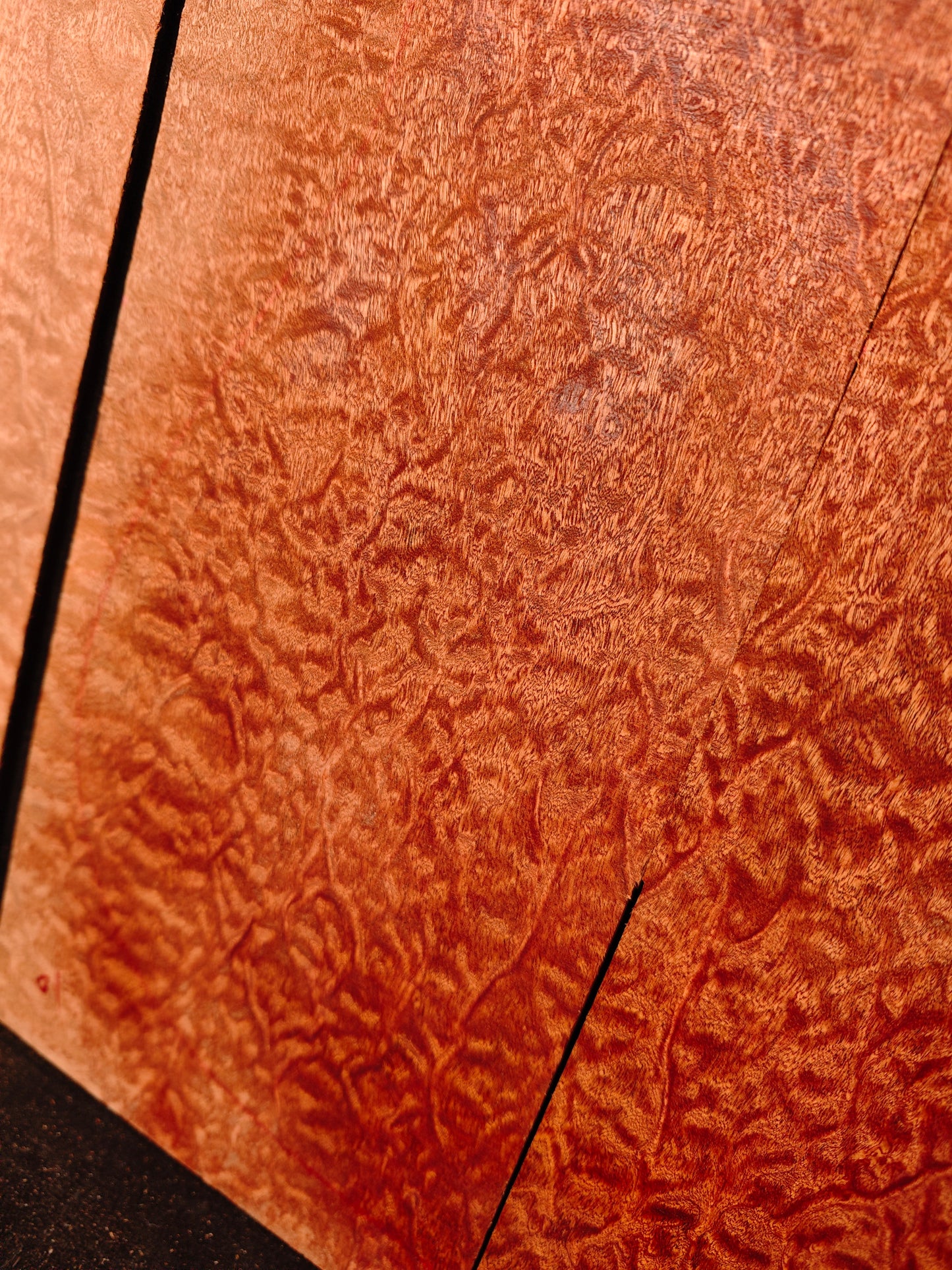 Quilted sapele acoustic guitar back &sides set