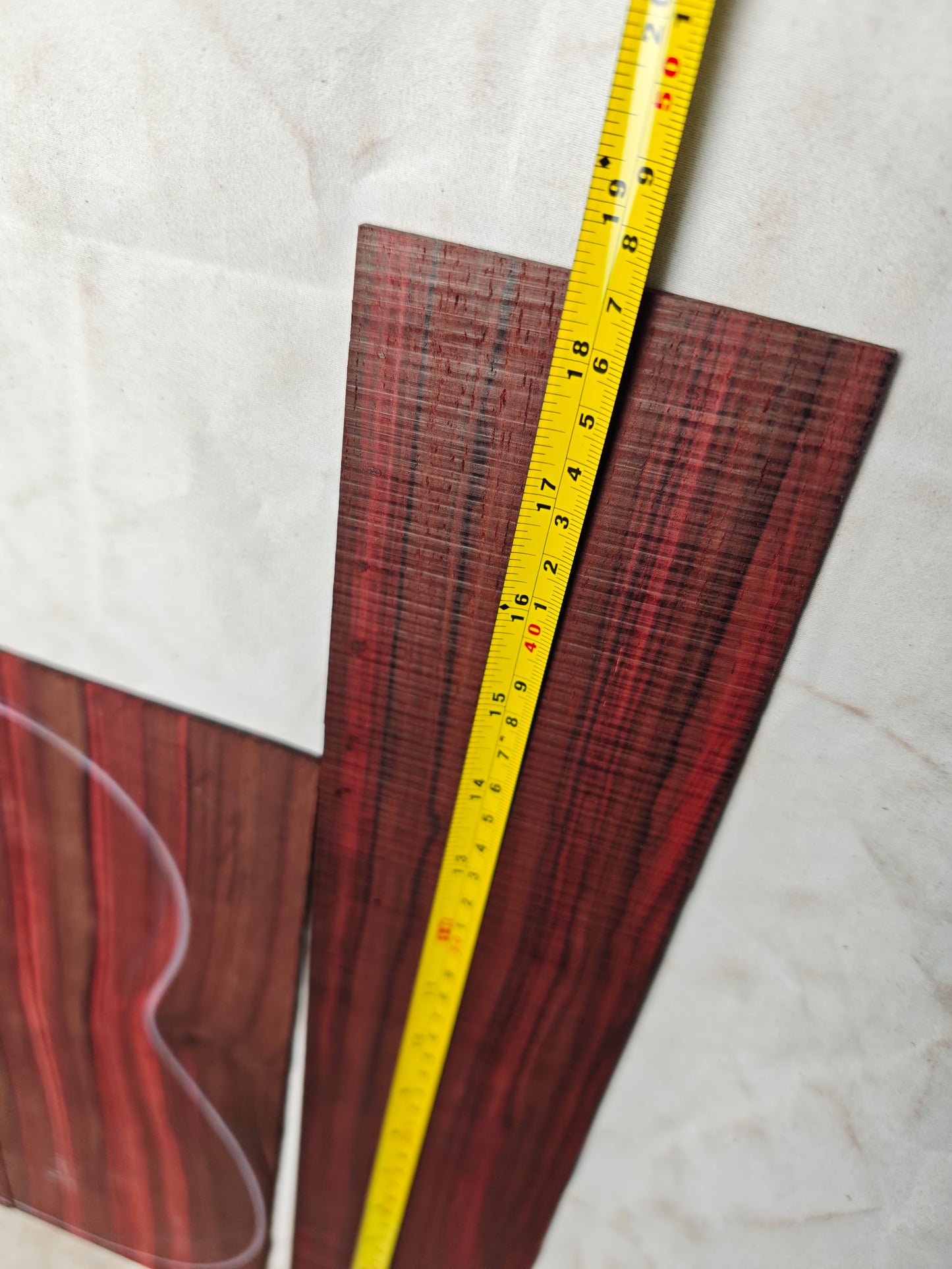 Quartersawn bois de Rose tenor ukulele back&sides set