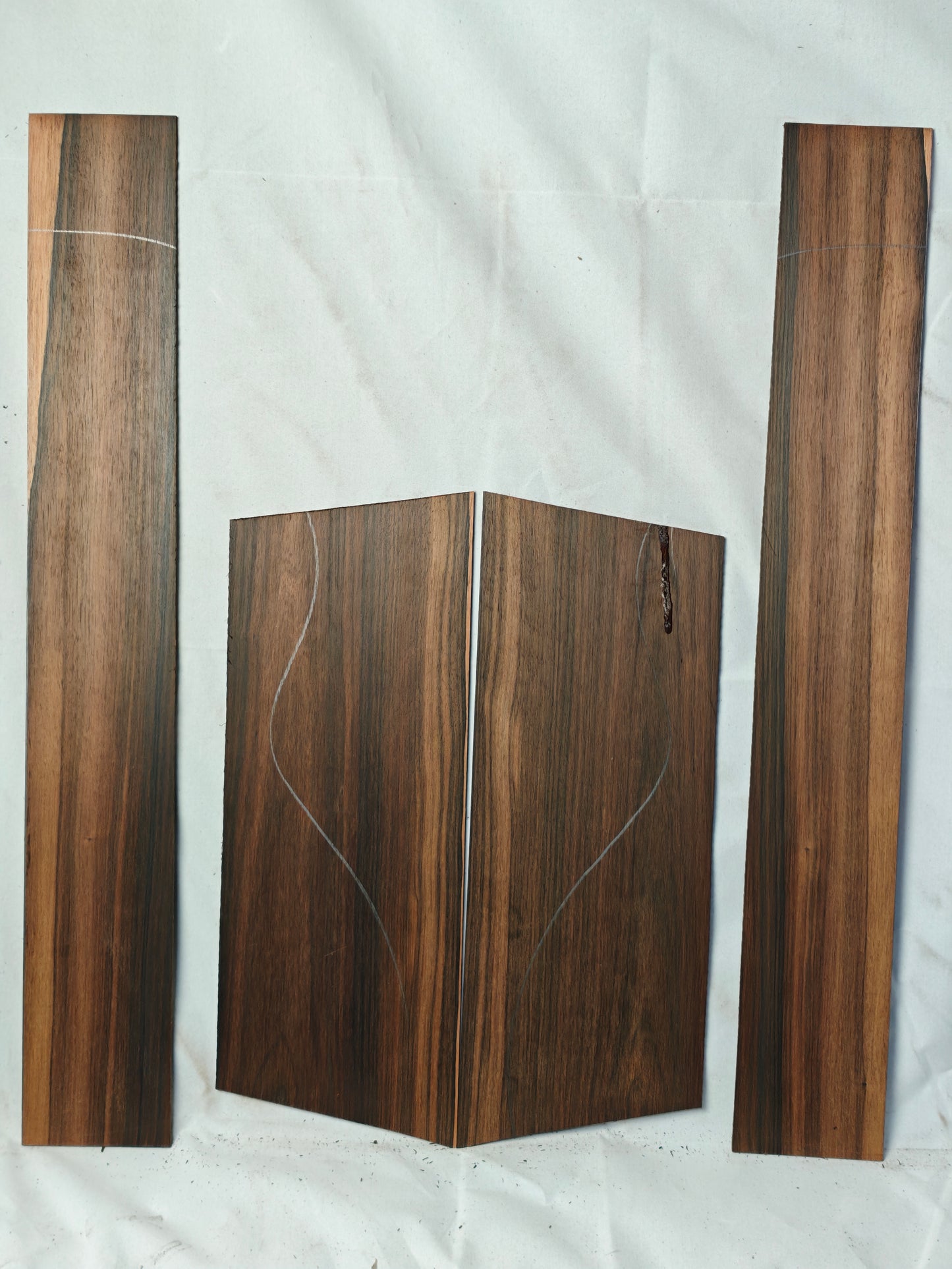 Malaysian blackwood tenor ukulele back & sides set