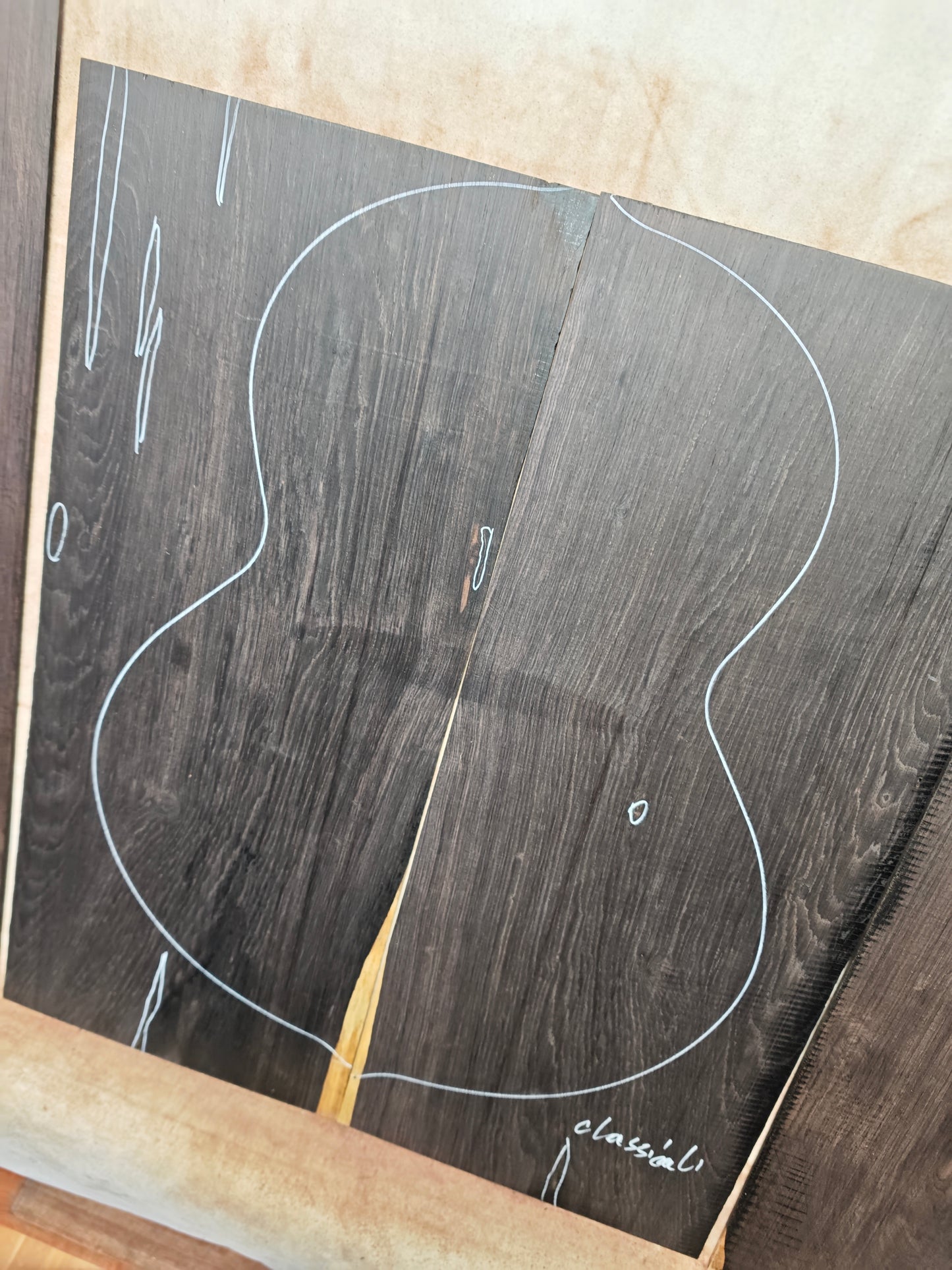 Quartersawn african blackwood back&sides classical guitar set