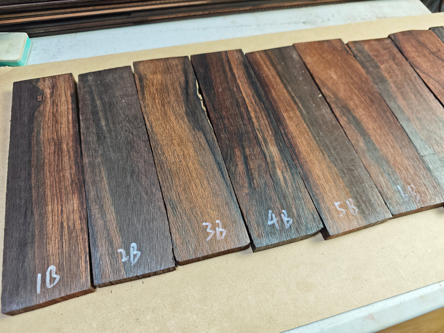 Brazilian Rosewood Guitar Bridge Blanks