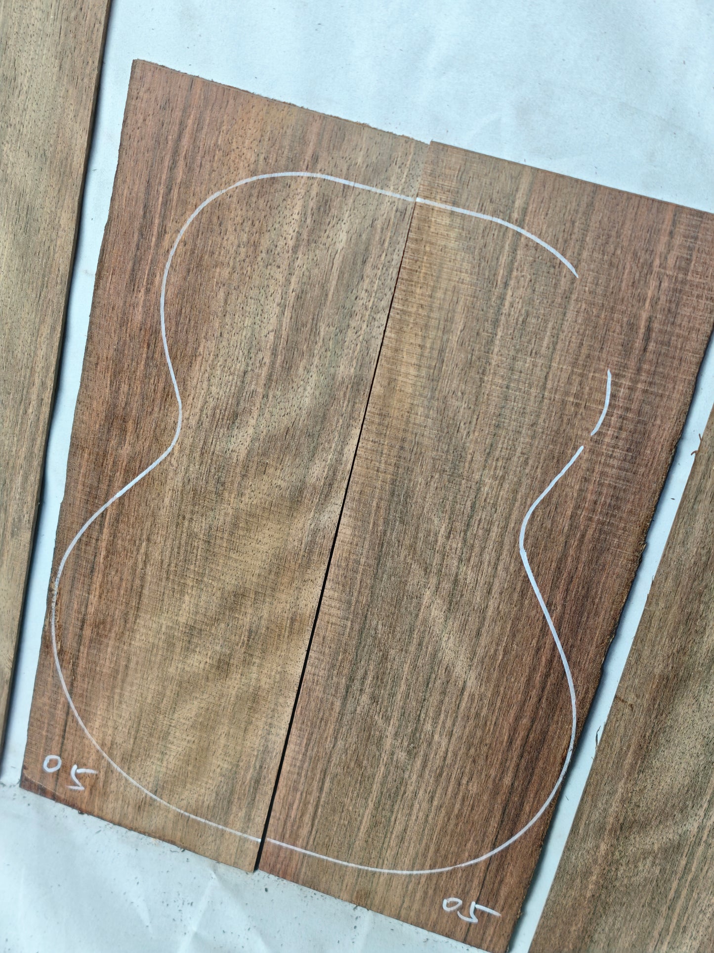 Malaysian blackwood tenor ukulele back & sides set