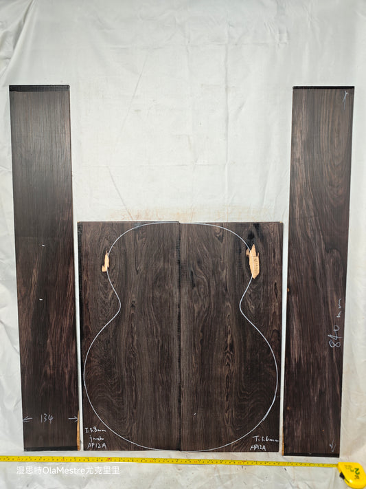 #12 african blackwood back&sides guitar set