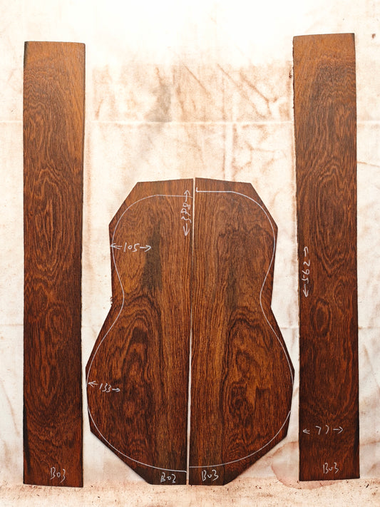 #03 Brazilian Rosewood Ukulele set with CITES