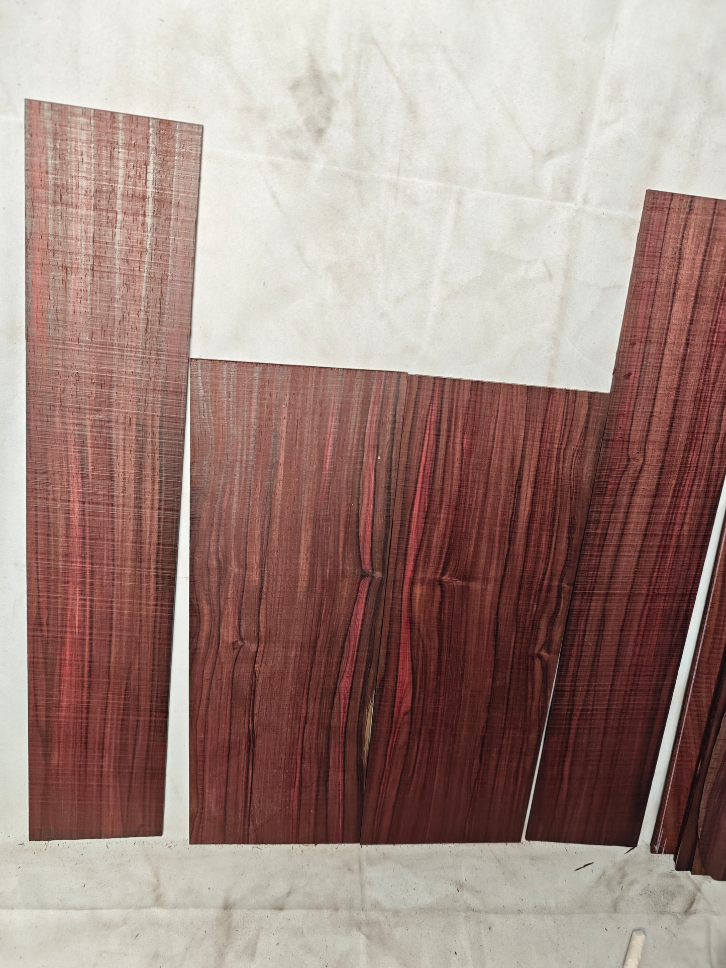 Quartersawn bois de Rose tenor ukulele back&sides set