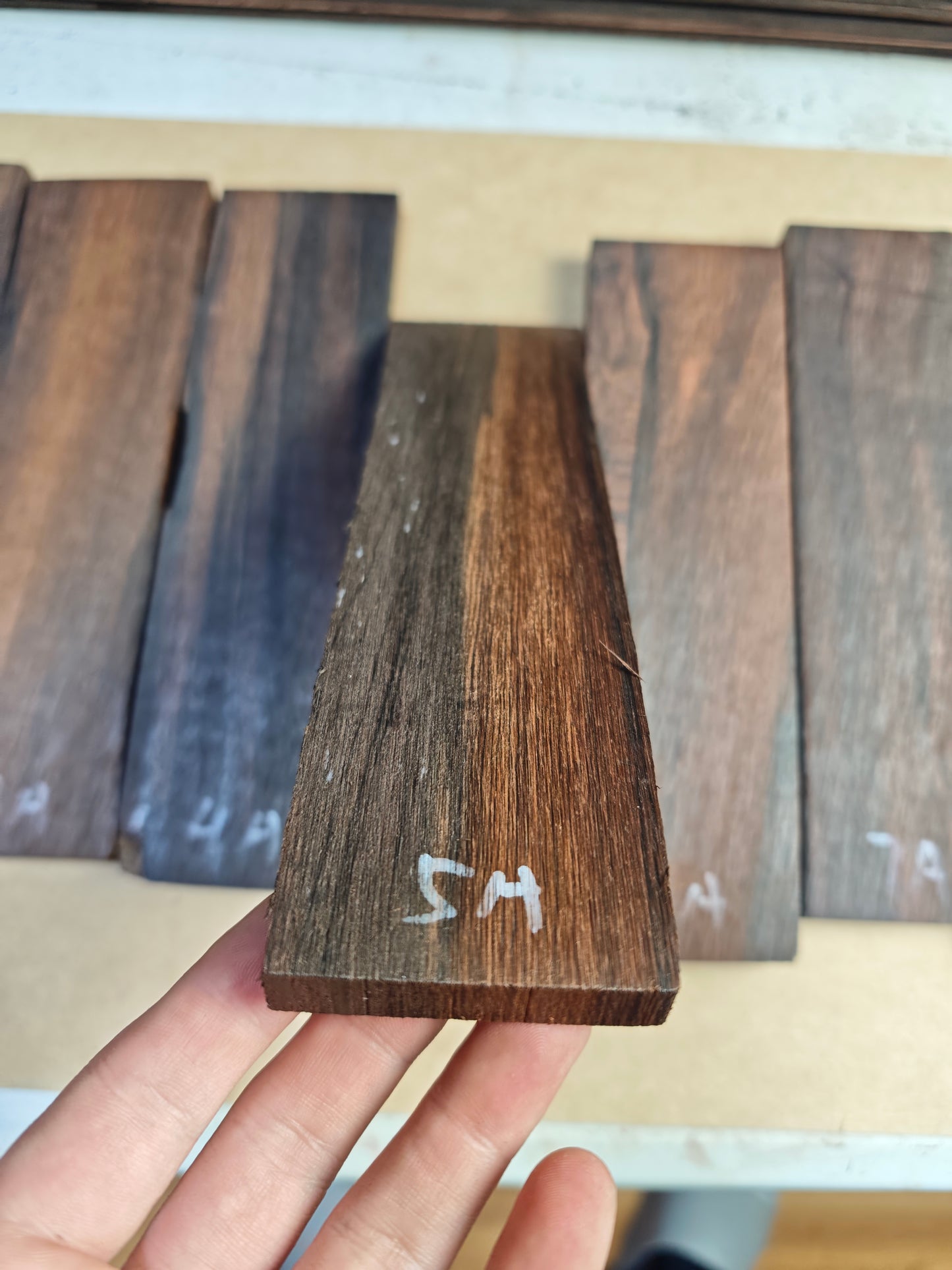 Brazilian Rosewood Guitar Bridge Blanks