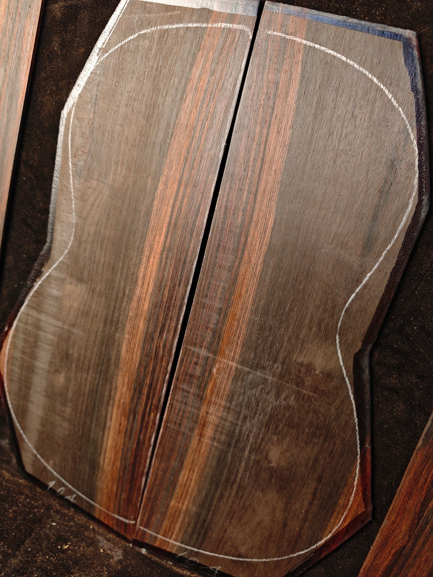 #10A Brazilian rosewood classical guitar backs&sides set with CITES