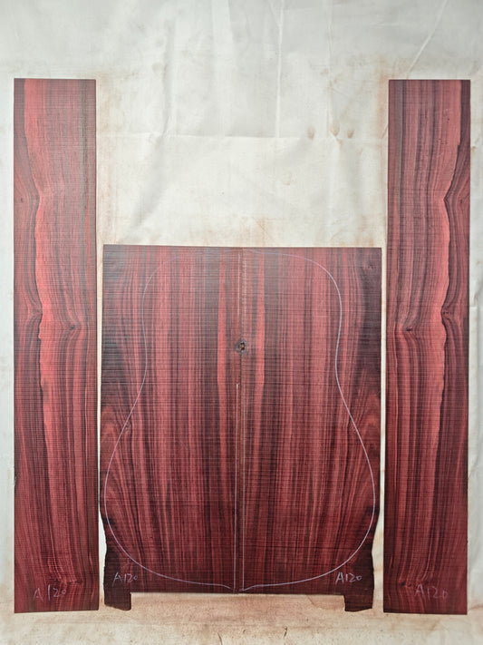 MA Quartersawn Bois de Rose madagascar rosewood back&sides guitar set A120