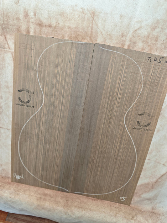 #05 'Dragon Spruce' Ancient Sinker Chinese Spruce guitar top 5250 Years old