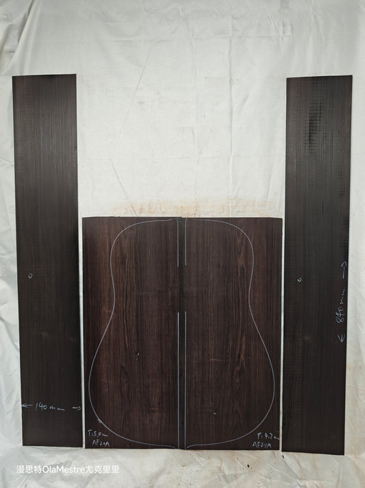 #20 african blackwood back&sides guitar set