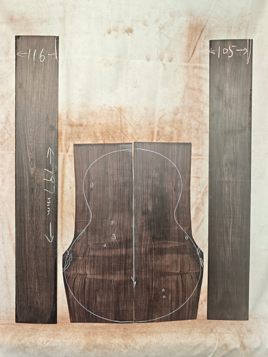 african blackwood back&sides classical guitar set