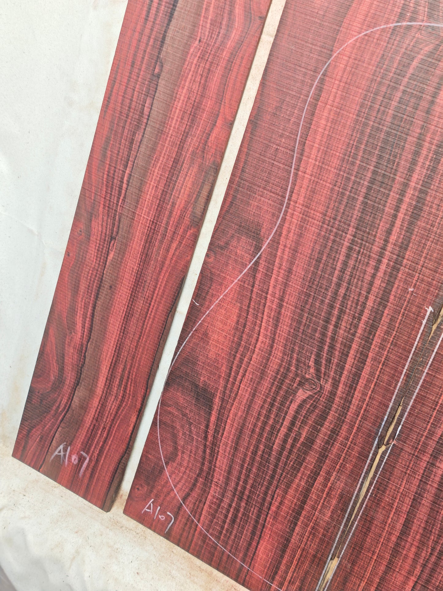 Bois de Rose madagascar rosewood back&sides guitar set A107