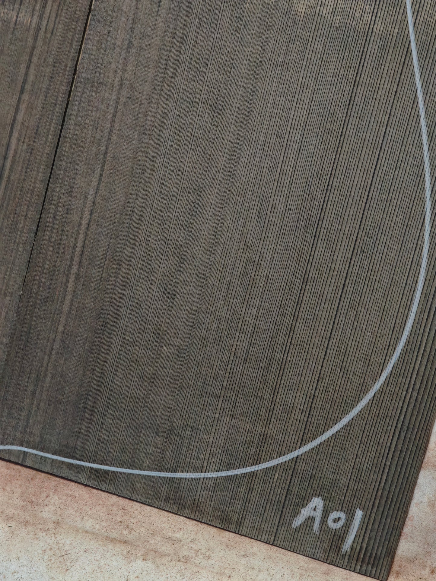 Black 'Dragon Spruce' Ancient Sinker Chinese Spruce guitar top