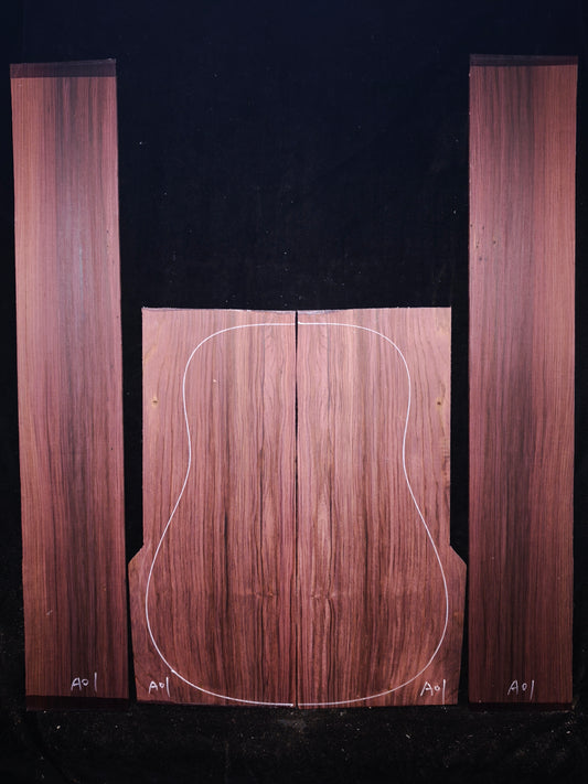 A01 Guatemalan Rosewood back&sides guitar set