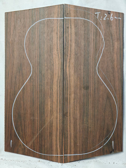 Malaysian blackwood tenor ukulele back & sides set