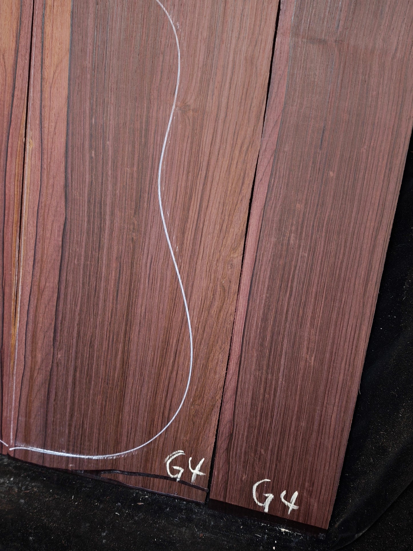 G4 Striped Guatemalan Rosewood back&sides guitar set